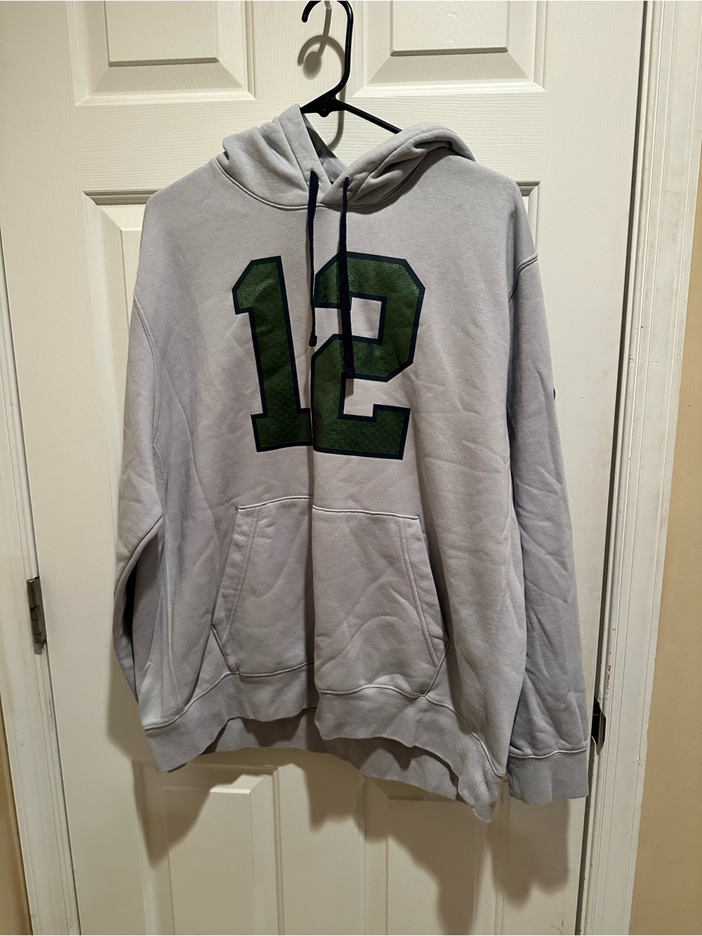 Nike Rivalries Seattle Seahawks 12 Club Hoodie Sz XL Gray NWOT